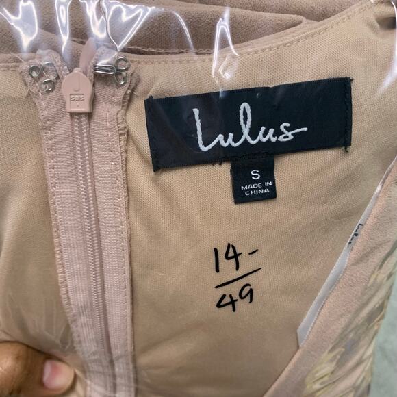 NEW Lulus Marena Blush Pink Short Sleeve Mini Dress SZ S - Picture 13 of 13